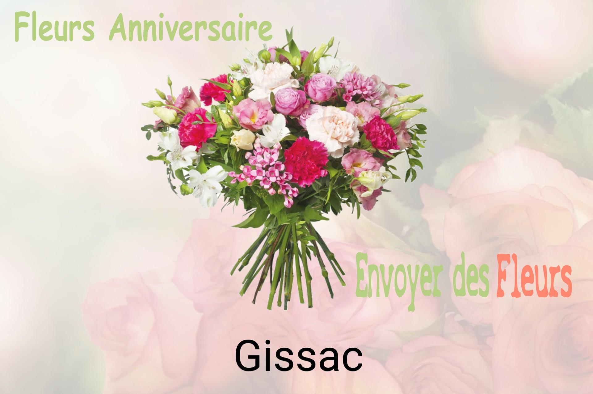 Bouquet de fleurs d’anniversaire livré à Gissac